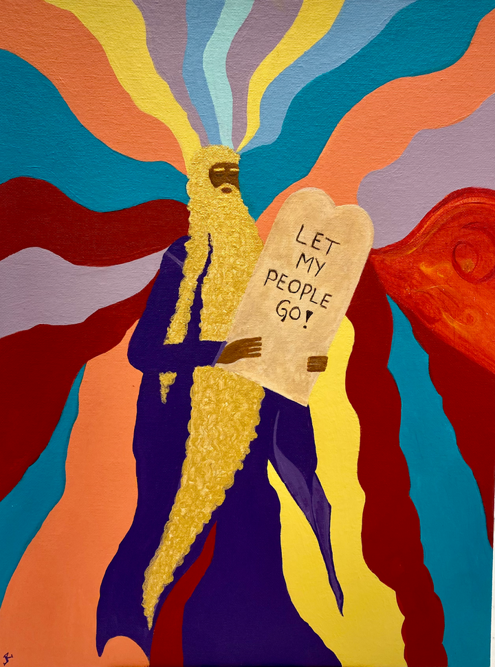 mixed media prison reform colroful