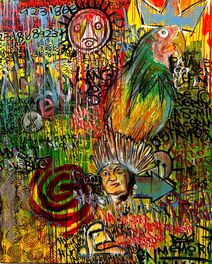 colorful pop expressionist prison basquiat