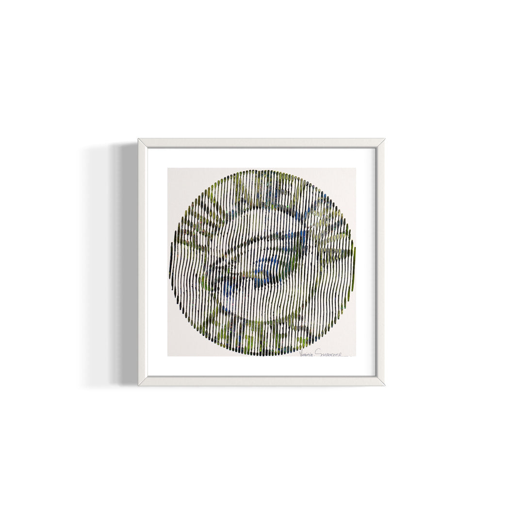 Philadelphia Eagles football team emblem logo circle in green and white vertical lines