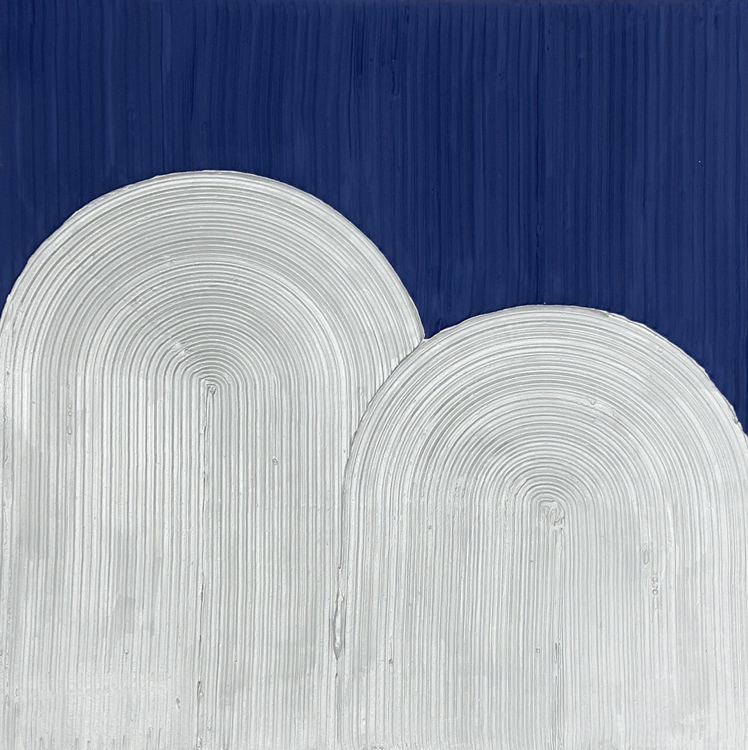 Silver, Metallic, Textural,Texture, Blue, Geometric, Abstract