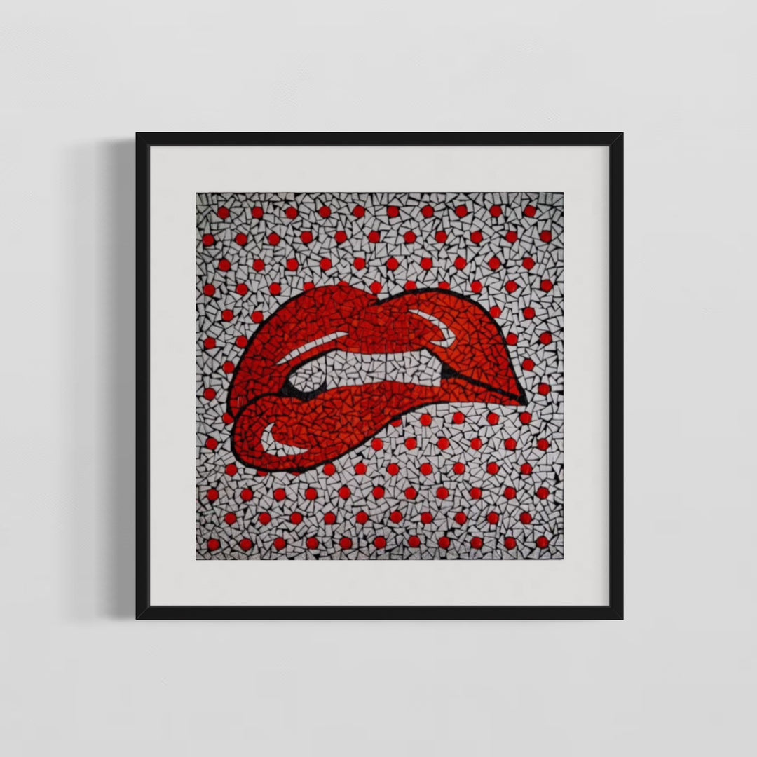 Lips Limited Edition Hand Embellished Print