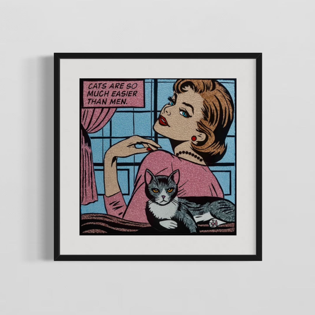 Pink Pussy Princess Limited Edition Hand Embellished Print