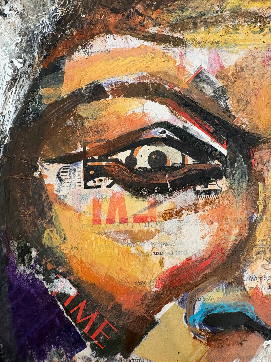 Angled detail of Keys of Free by Keith Andrews, showing the man&