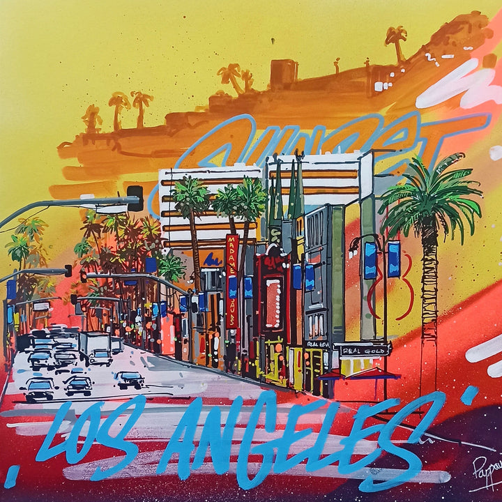 California, LA, Los Angeles, City Scape, City, Yellow, Orange