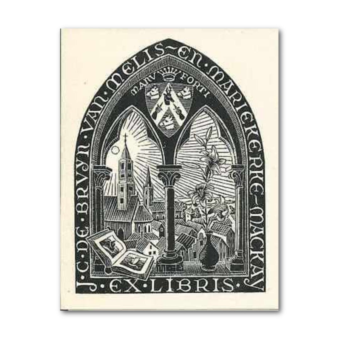 Bookplate J.C. de Bruyn 