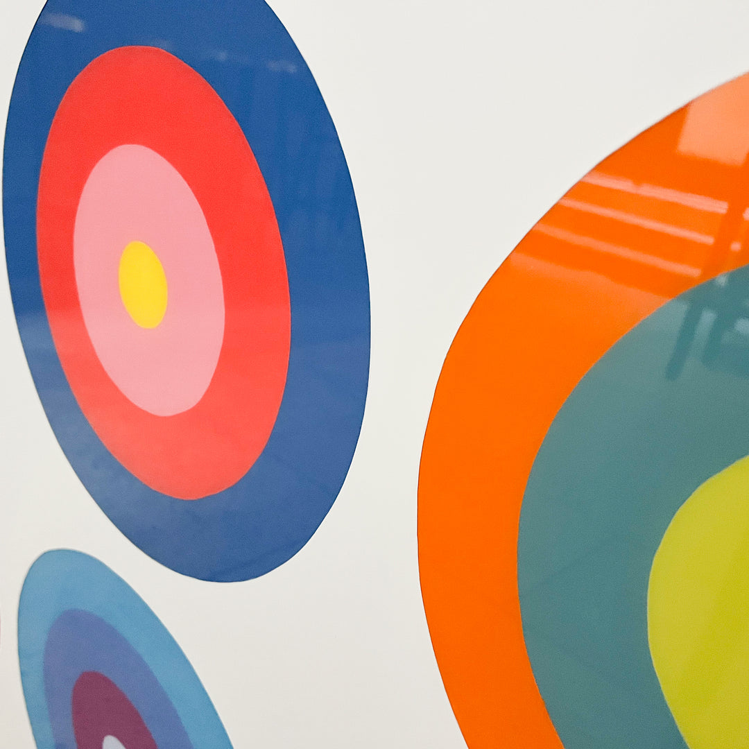 Detail of Stephanie Henderson "Obsessive Tendencies", acrylic and resin on 48&