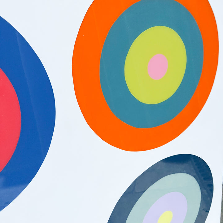Detail of Stephanie Henderson "Obsessive Tendencies", acrylic and resin on 48&