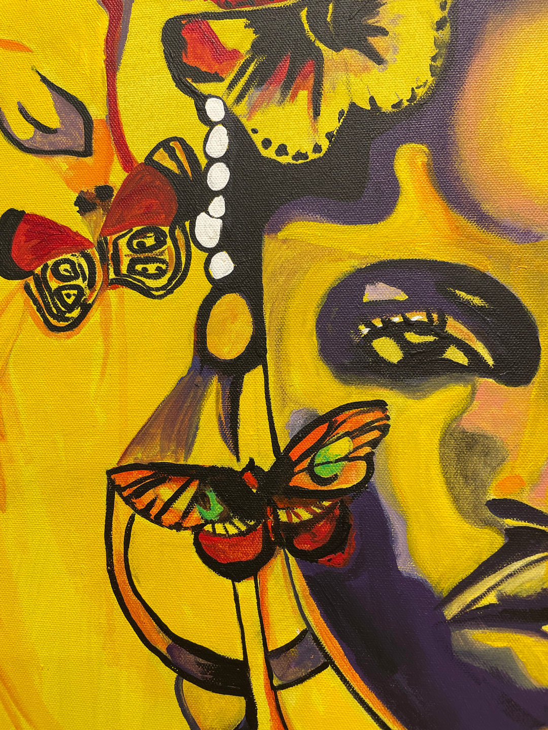 Lady Africa by Suave Gonzalez. Acrylic paint on canvas